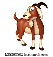 fun Goat funny cartoon character fun Goat funny cartoon character