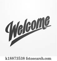 Welcome hand written lettering Welcome hand written lettering