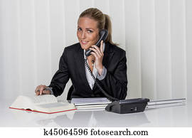 businesswoman in office