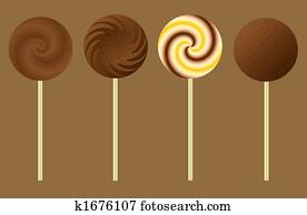 Chocolate Lollipops Chocolate Lollipops