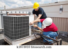 industrial, ar condicionado, reparar