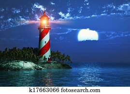 Lighthouse at night Lighthouse at night