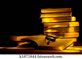 Mysterious library. Mysterious library.