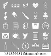 Pregnancy icons Pregnancy icons