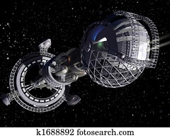 3D interstellar spaceship 3D interstellar spaceship