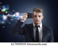 Businessman memory upgrade