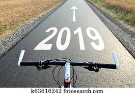 expedir, para, a, ano novo, 2019.