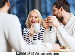happy friends meeting and drinking tea or coffee happy friends meeting and drinking tea or coffee