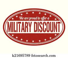 Military discount stamp Military discount stamp