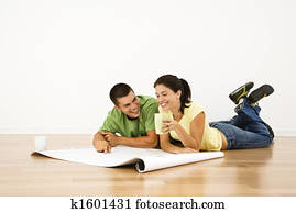 Couple making plans.