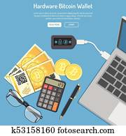 crypto, bitcoin, technologie, begriff crypto, bitcoin, technologie, begriff