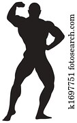 sport icon of bodybuilding sport icon of bodybuilding