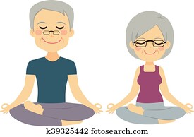 Yoga Senior Couple Yoga Senior Couple