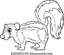 בואש, בעל חיים, ציור היתולי, לצבוע, עמוד