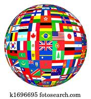 עולם, דגלים