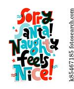Anti Christmas vector lettering Anti Christmas vector lettering