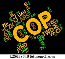 Cop Currency Indicates Colombia Peso And Currencies Cop Currency Indicates Colombia Peso And Currencies