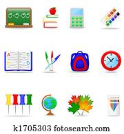Education icon set Education icon set