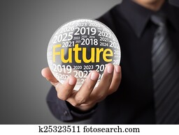 Glass ball, foretelling the future. Glass ball, foretelling the future.