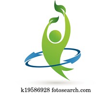 Health nature vector logo
