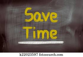 Save Time Concept Save Time Concept