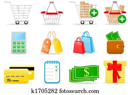 Shopping icons Shopping icons