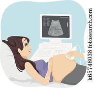 Teen Girl Young Prenatal Care Illustration Teen Girl Young Prenatal Care Illustration