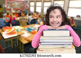 âge scolaire, enfant, chercher, espace copy, pour, ton, texte