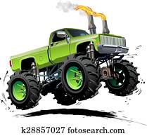 ציור היתולי, משאית של מפלצת