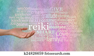 enviando, reiki, cura