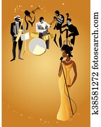 Female singer & jazz band Female singer & jazz band