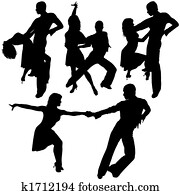 Latino Dance Silhouettes Latino Dance Silhouettes