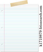 Lined paper
