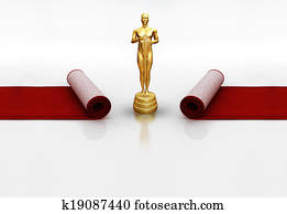 Oscar on red carpet Oscar on red carpet
