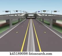 road bridge intersection 3d rendering road bridge intersection 3d rendering