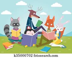 Cute Books Animals Reading Cute Books Animals Reading