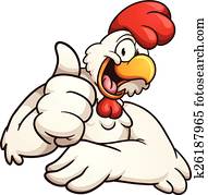 karikatur, huhn karikatur, huhn
