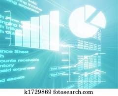spreadsheet, επιχείρηση, γραφική παράσταση, εικόνα