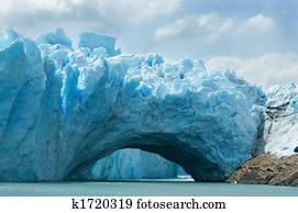 View of the magnificent Perito Moreno glacier, Argentina.