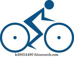 Cycling race Vector logo. Cycling race Vector logo.