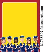 maturafeier, umrandungen