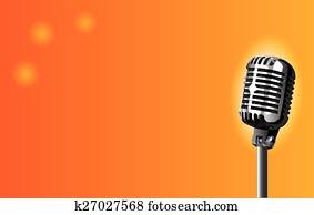 Microphone on Stage Microphone on Stage