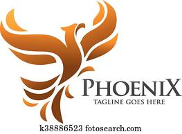 phoenix bird logo concept phoenix bird logo concept