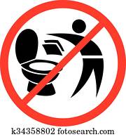 please do not throw paper towels in toilet sign please do not throw paper towels in toilet sign