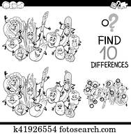 difference game coloring page difference game coloring page