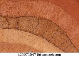 layers earth soil of natural geology