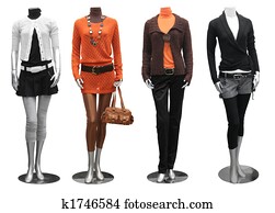 moda, vestido, ligado, mannequin