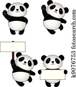 Panda cartoon Panda cartoon