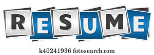 Resume Blue Grey Blocks Resume Blue Grey Blocks
