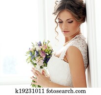 Wedding., bonito, noiva